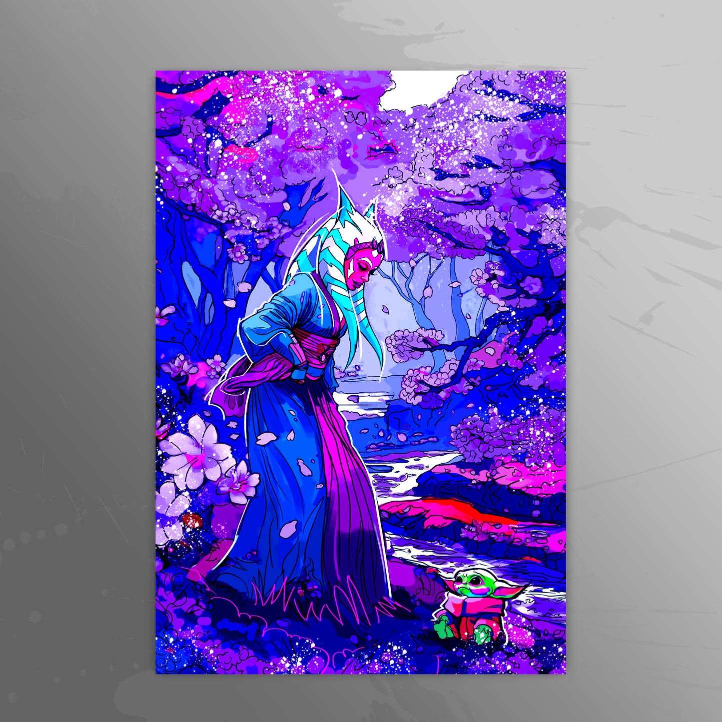 'Neon Peace' art print by Venamis Eli Hyder