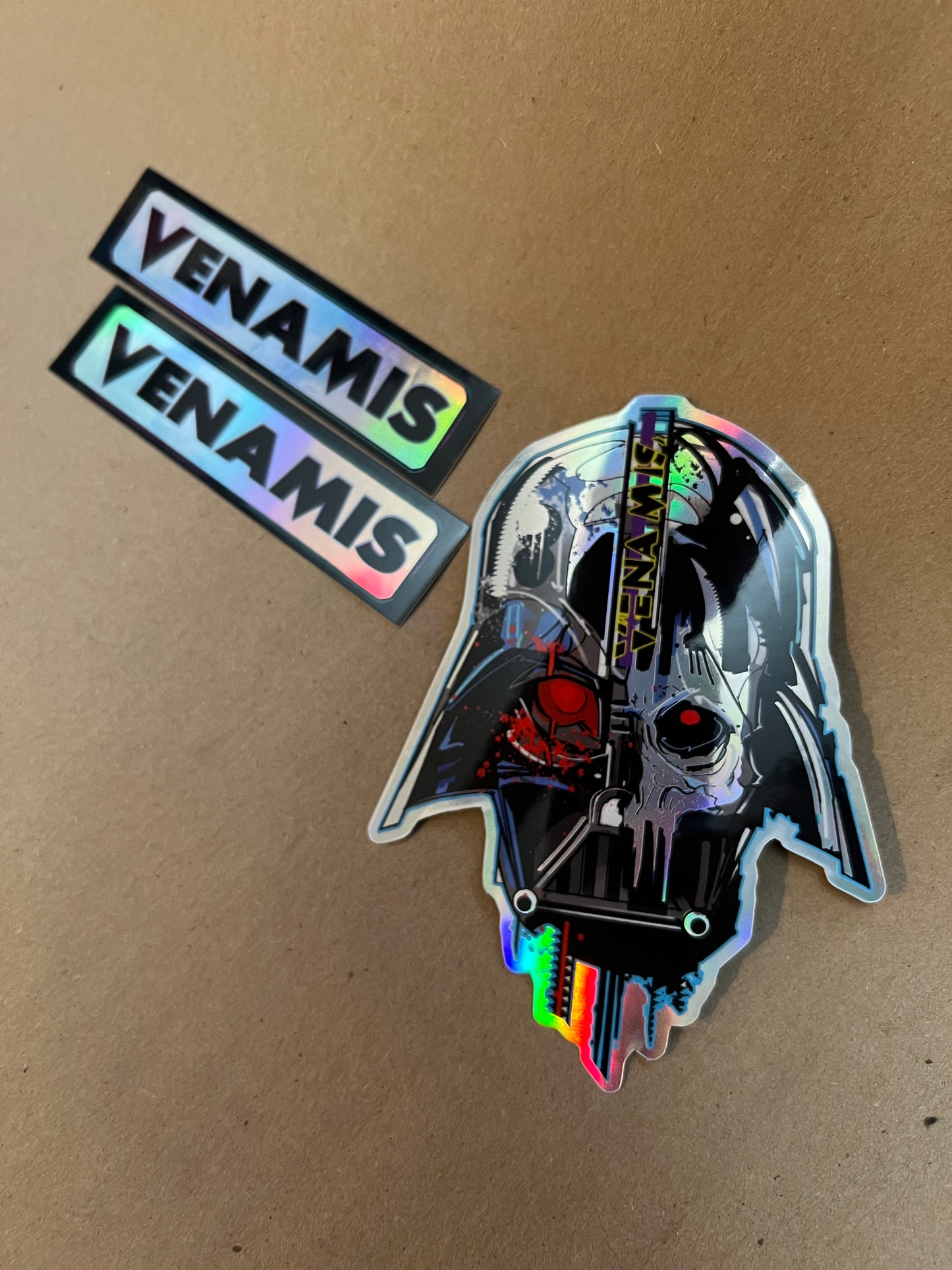 'Holo Skull' sticker by Venamis Eli Hyder
