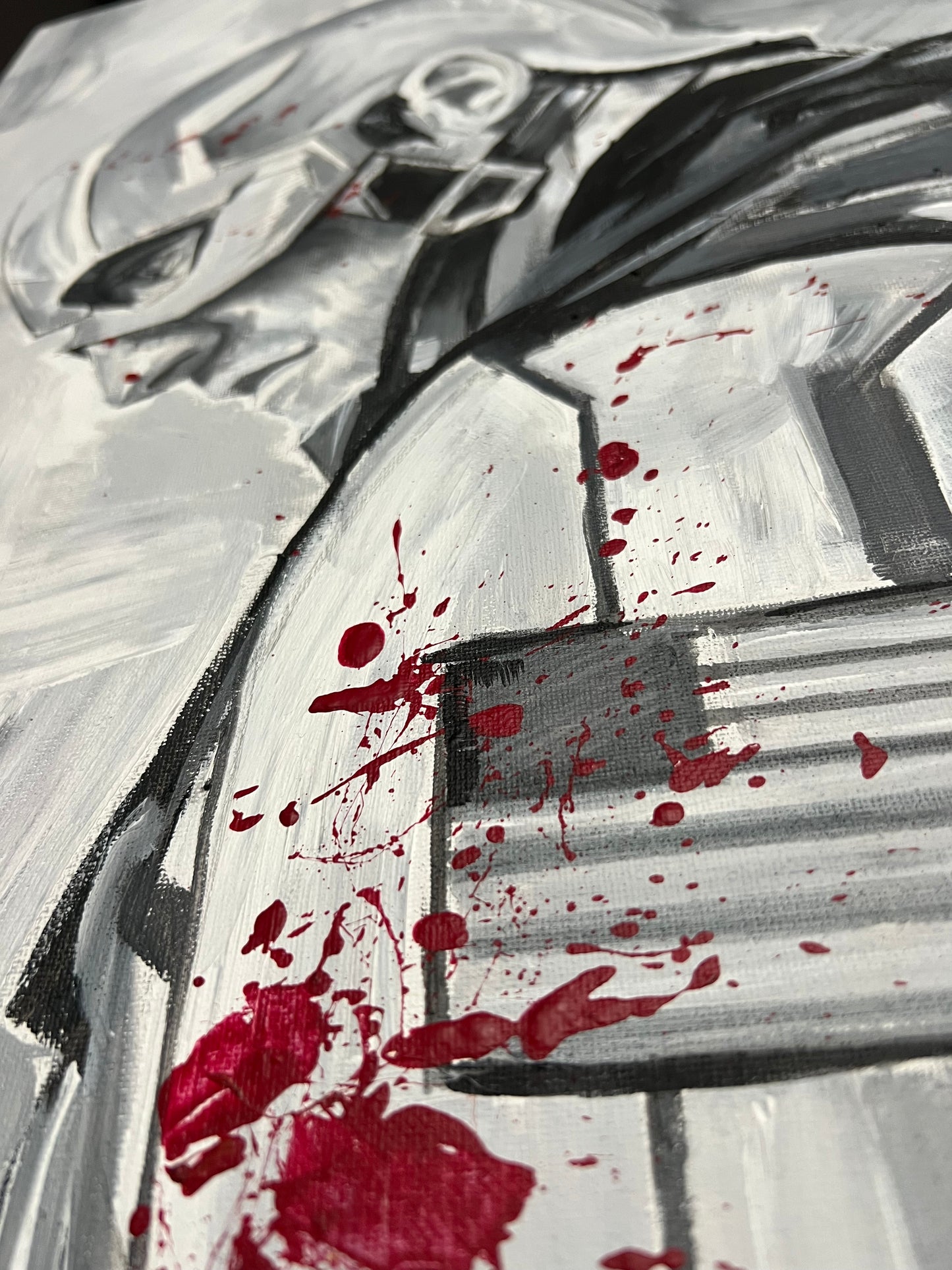 'U.S. Agent' handmade original canvas painting by Venamis Eli Hyder
