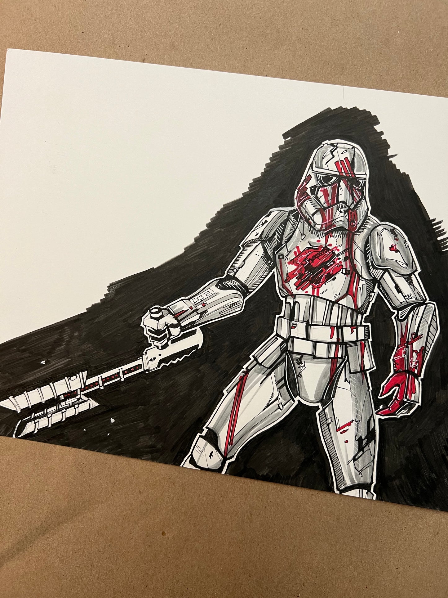 'Fatal Trooper' original Art by Venamis Eli Hyder