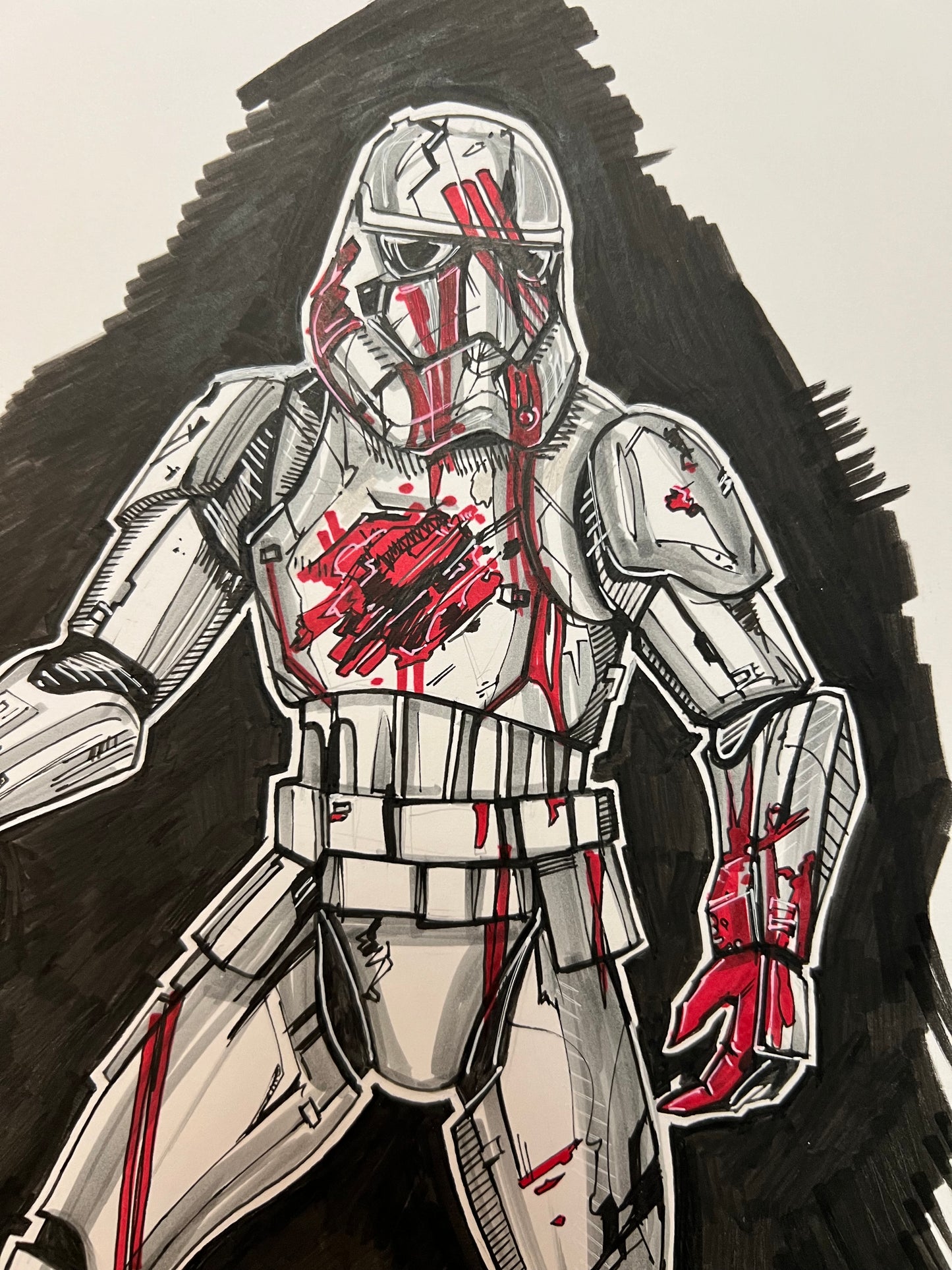 'Fatal Trooper' original Art by Venamis Eli Hyder