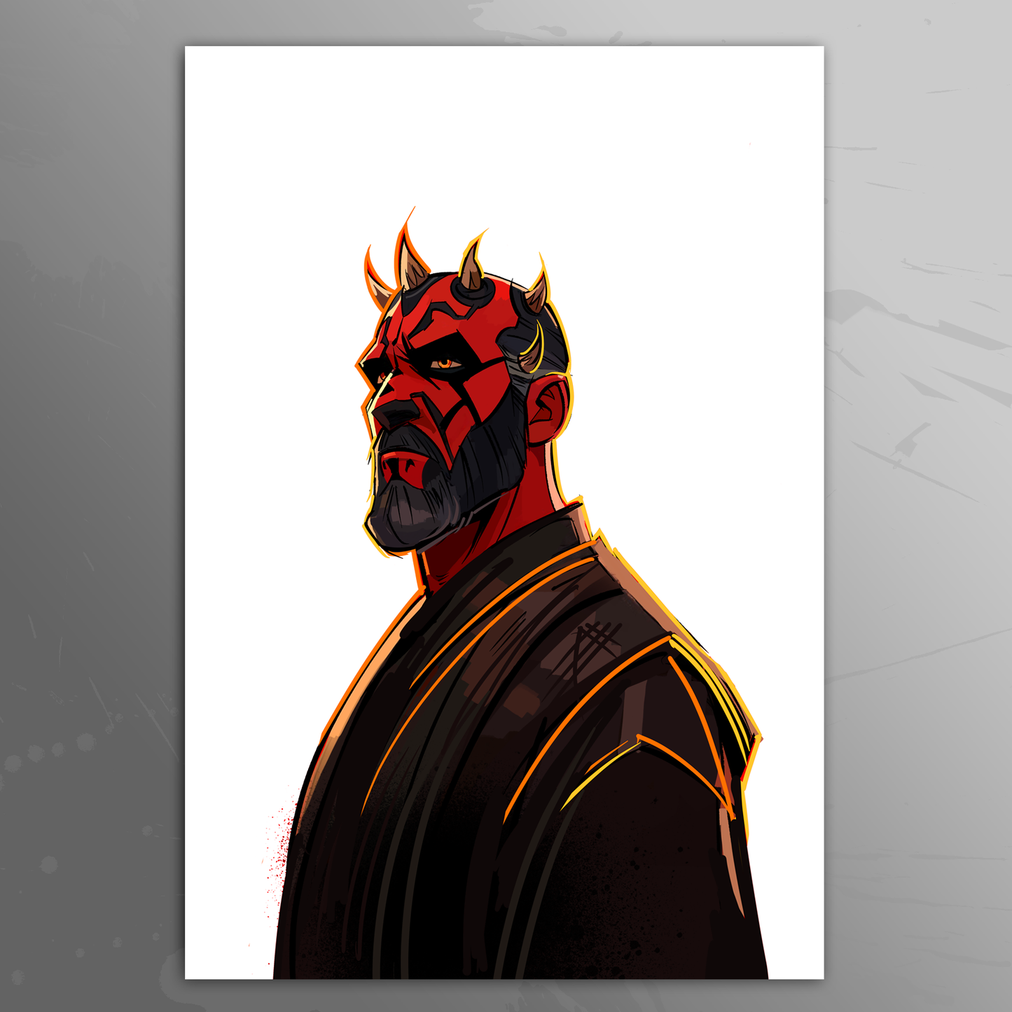 'Bearded Menace' art print by Venamis Eli Hyder
