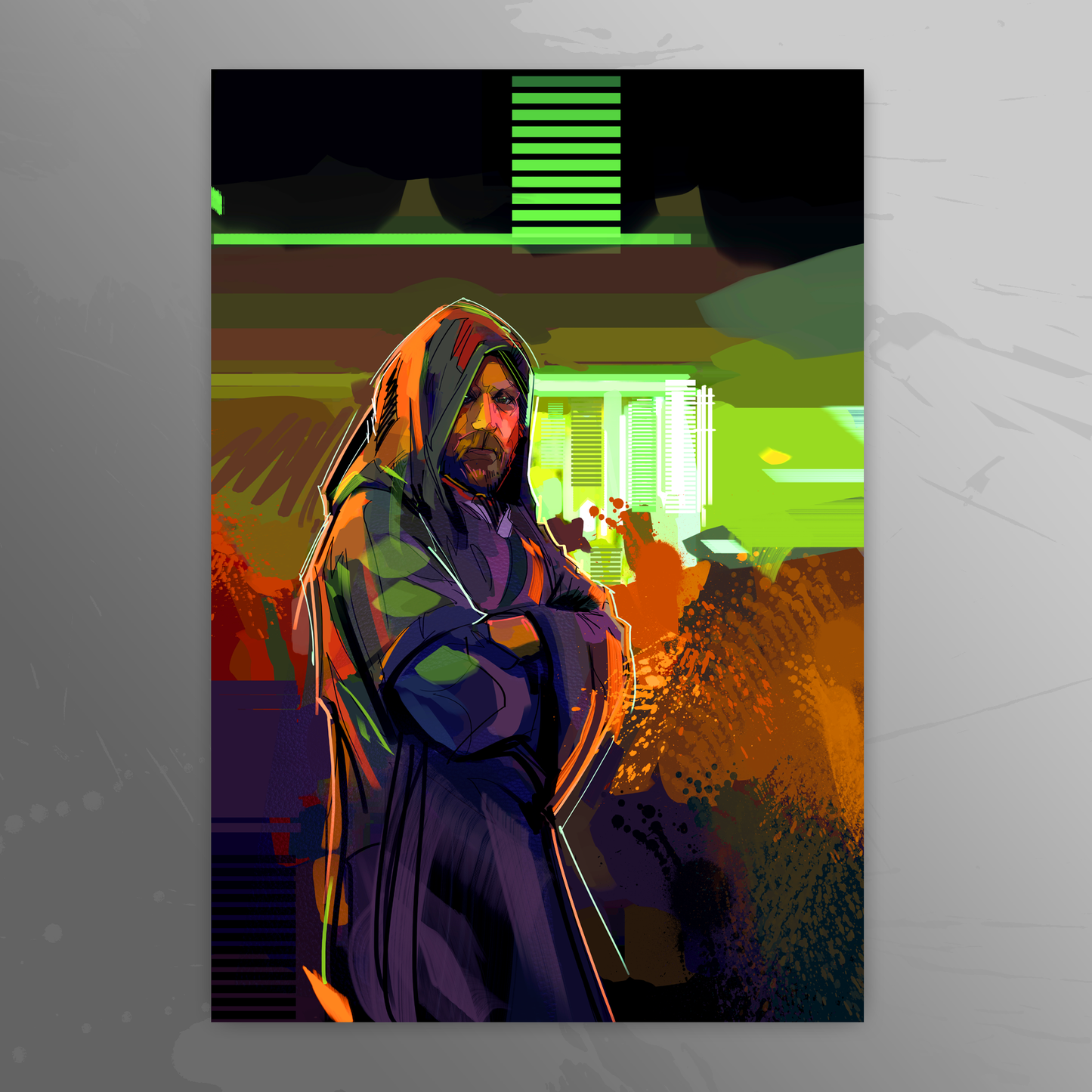 'Kenobi' art print by Venamis Eli Hyder