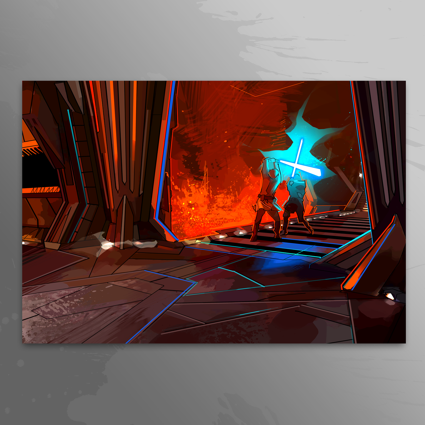 'Battle of the Heroes' art print by Venamis Eli Hyder