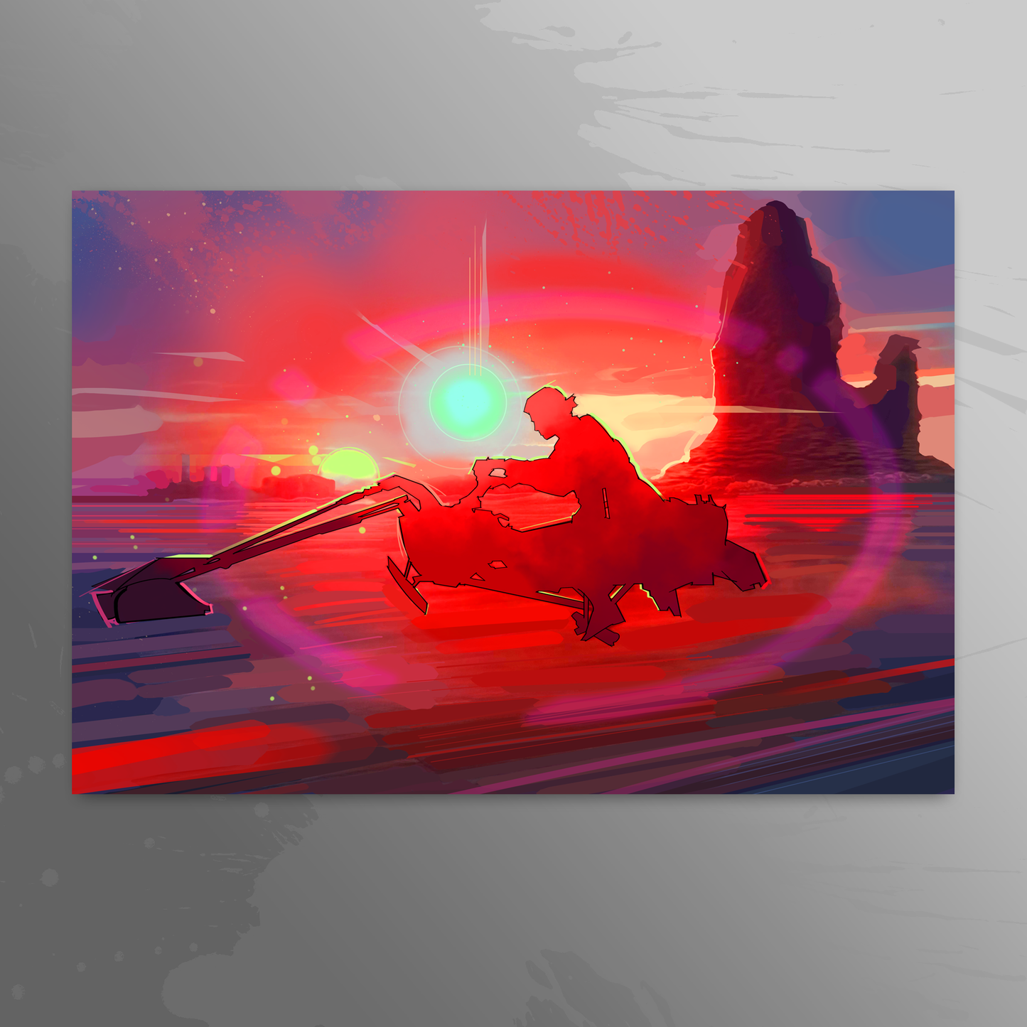 'Anakin's Fury' art print by Venamis Eli Hyder