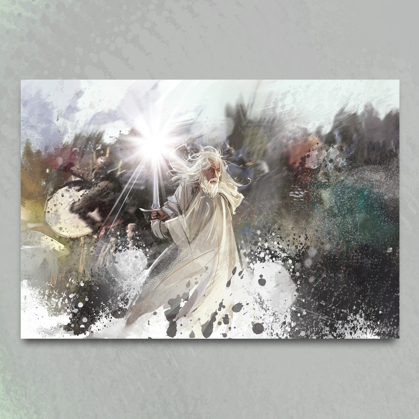 'White Wizard' art print by Venamis Eli Hyder