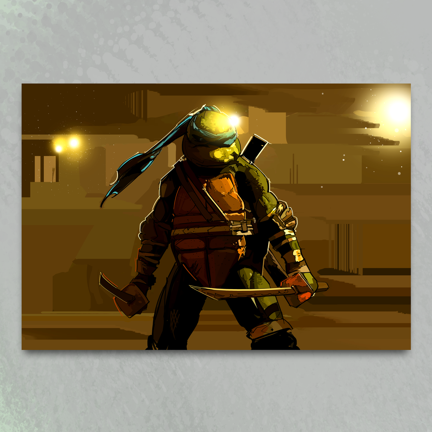 'TMNT Leo test footage' art print by Venamis Eli Hyder