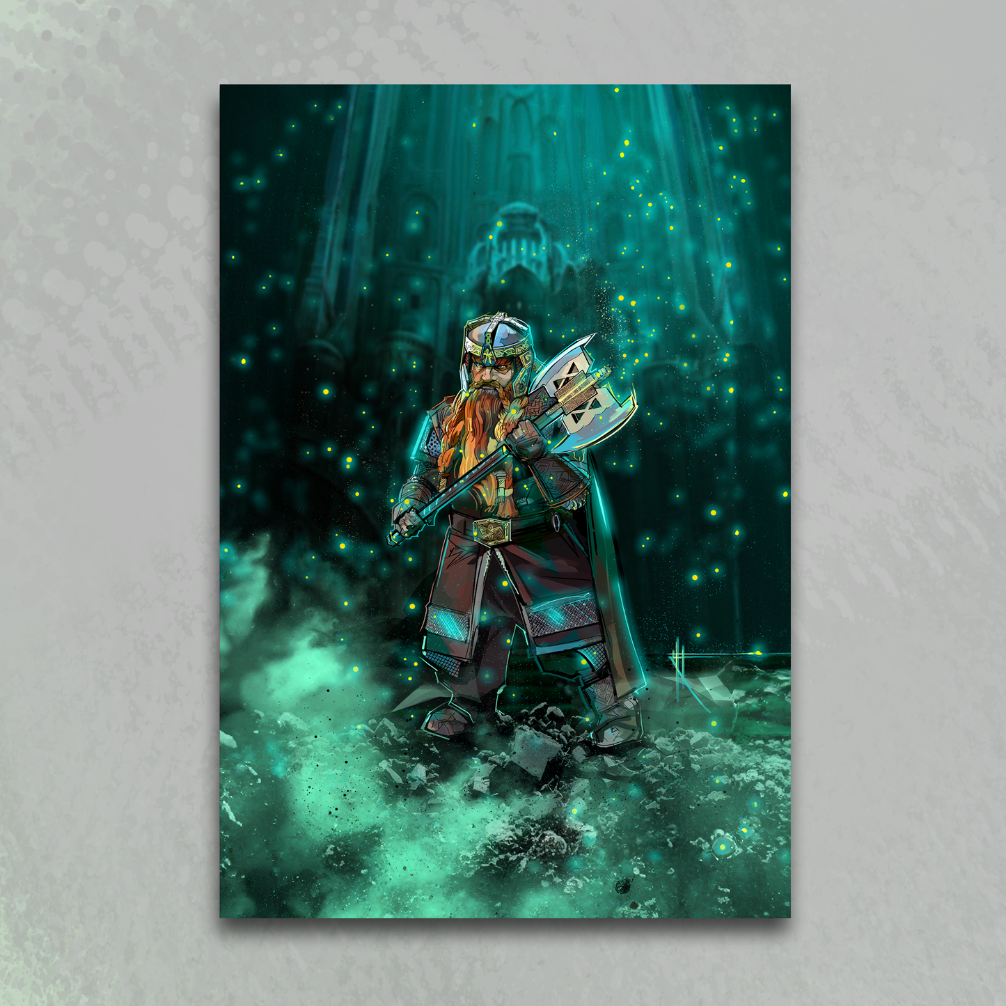 'Gimli At Moria' art print by Venamis Eli Hyder