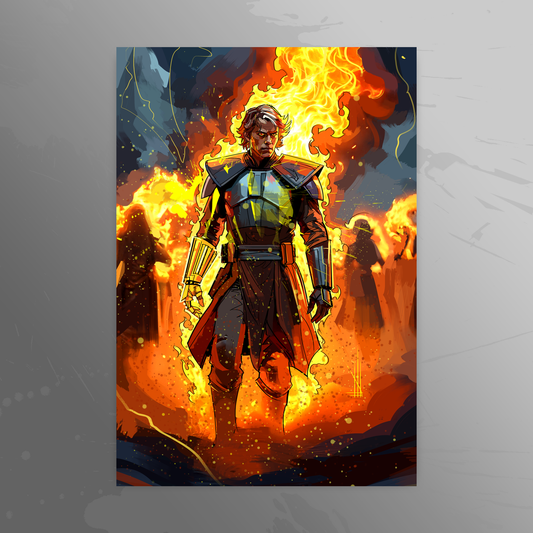 'Lava Lord' art print by Venamis Eli Hyder
