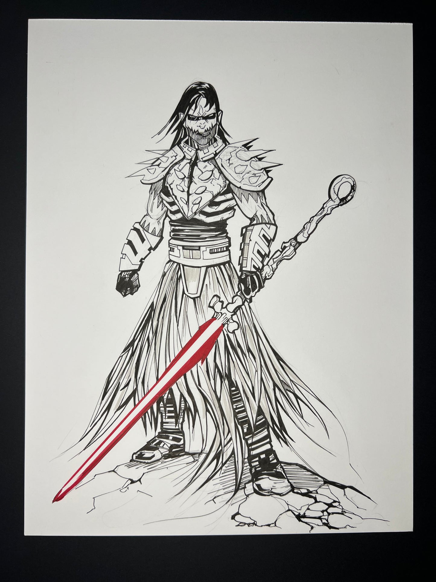 'Darth Nihl' hand drawn art by Venamis Eli Hyder