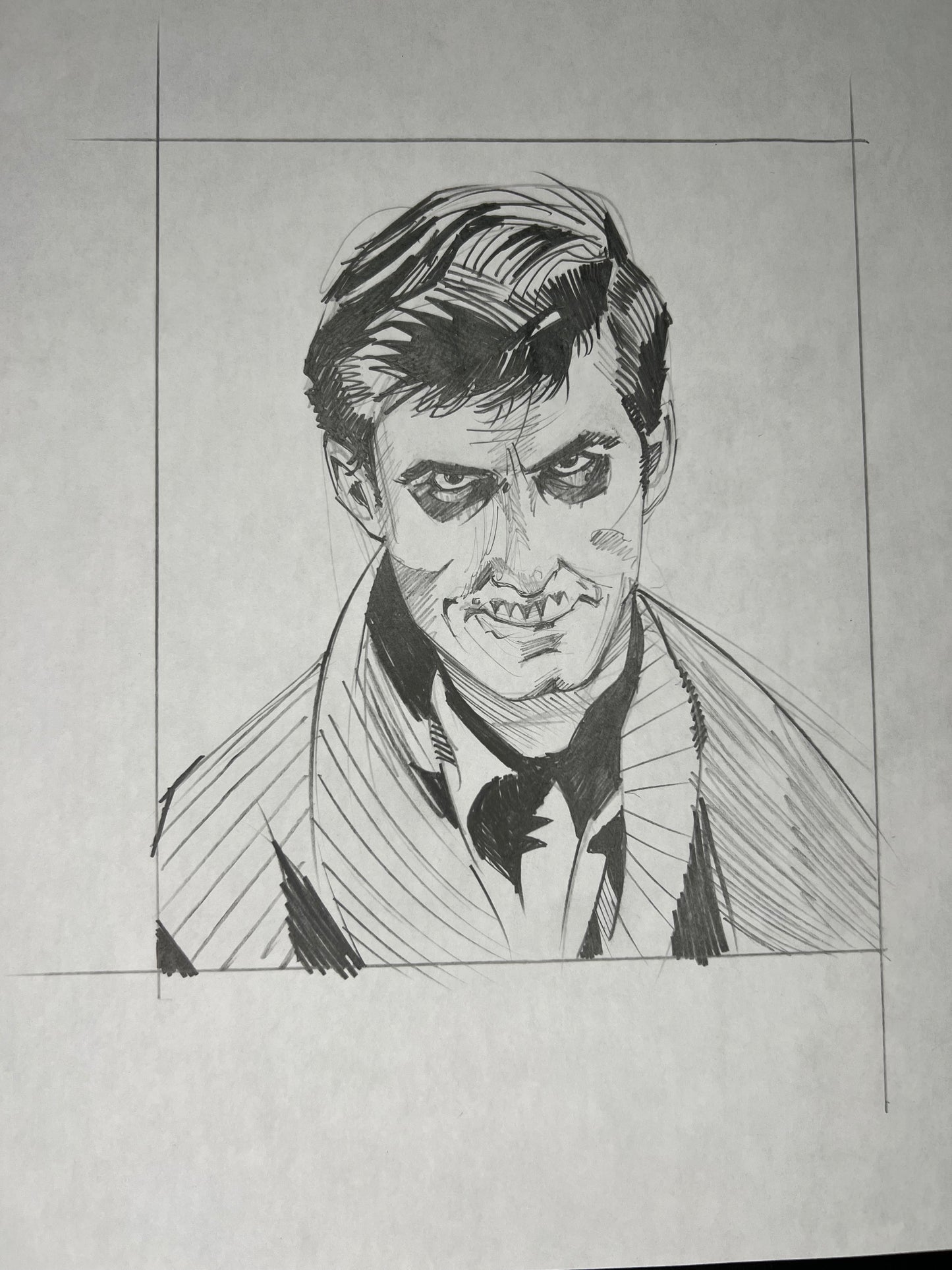 'Norman Bates skull face' by Venamis Eli Hyder