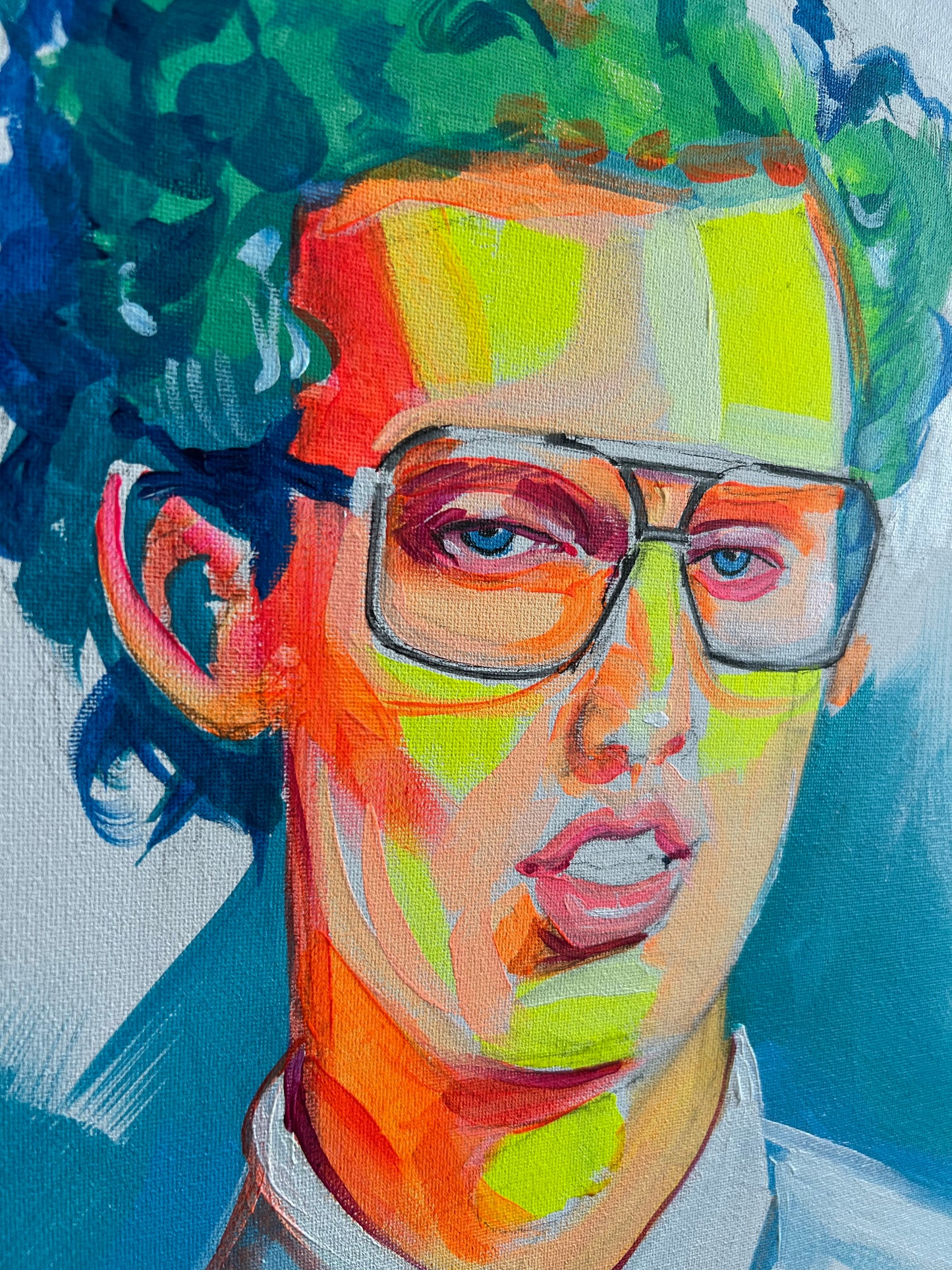 "NapolNeon" canvas painting by Venamis Eli Hyder