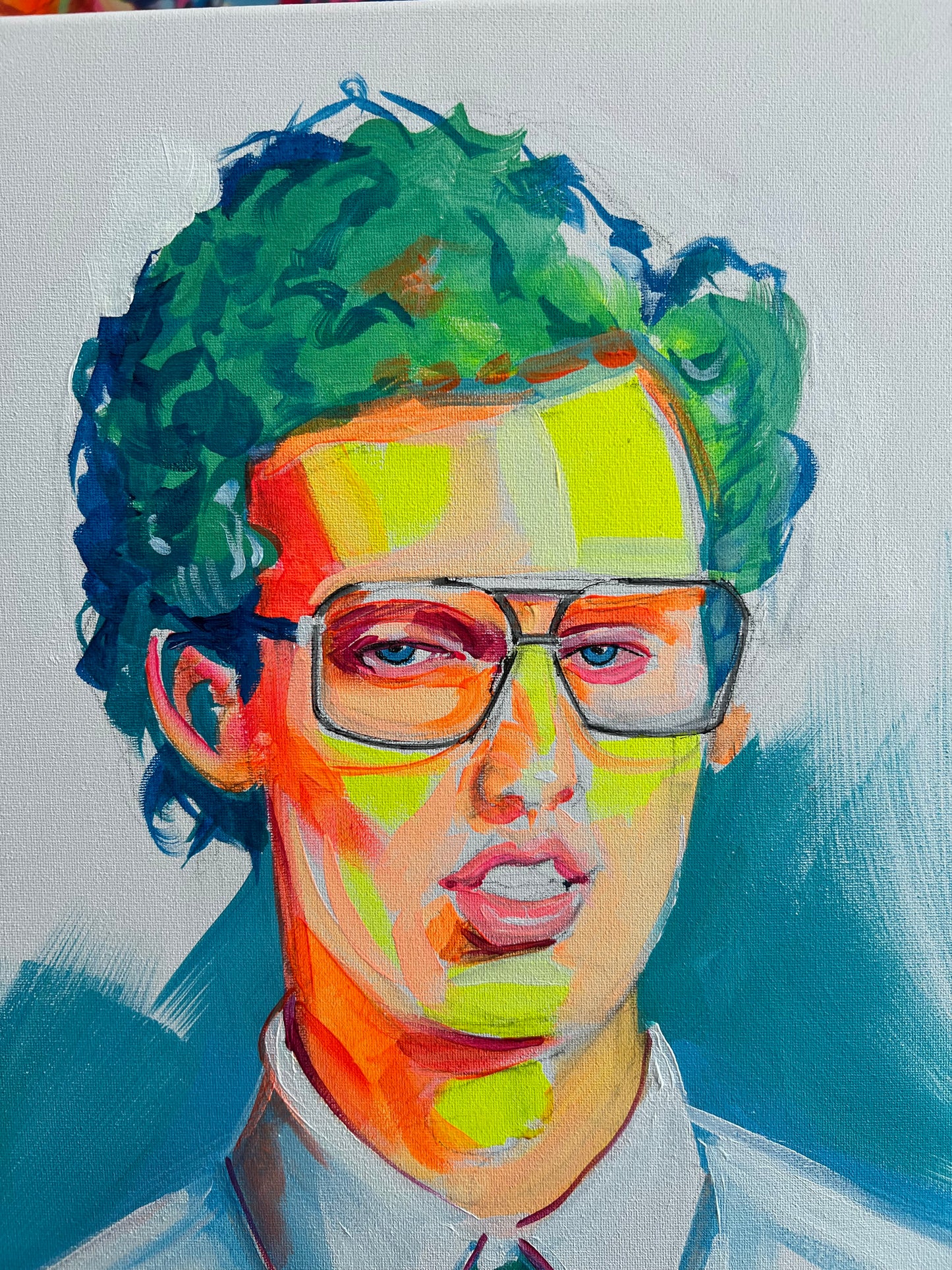 "NapolNeon" canvas painting by Venamis Eli Hyder