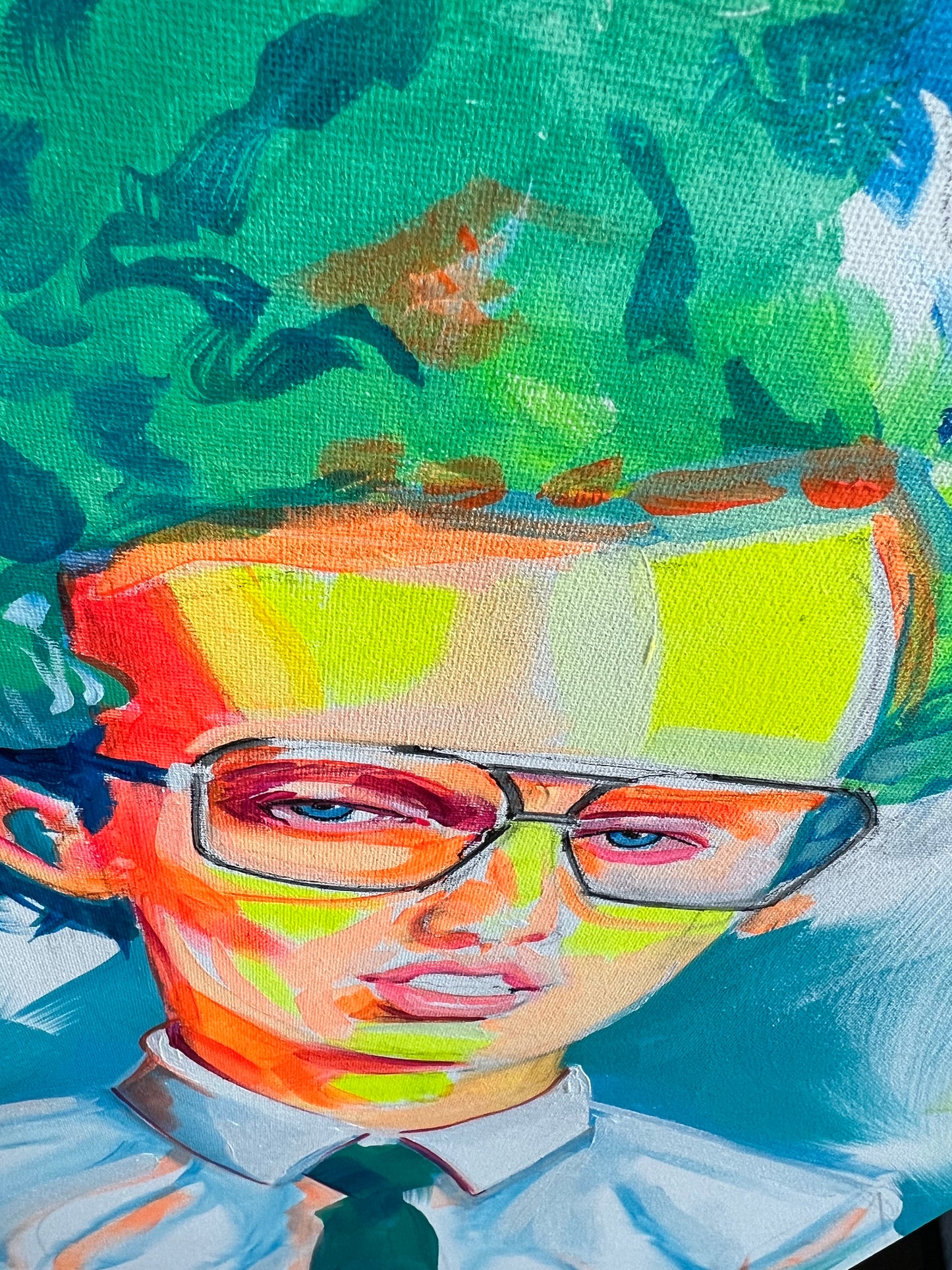 "NapolNeon" canvas painting by Venamis Eli Hyder