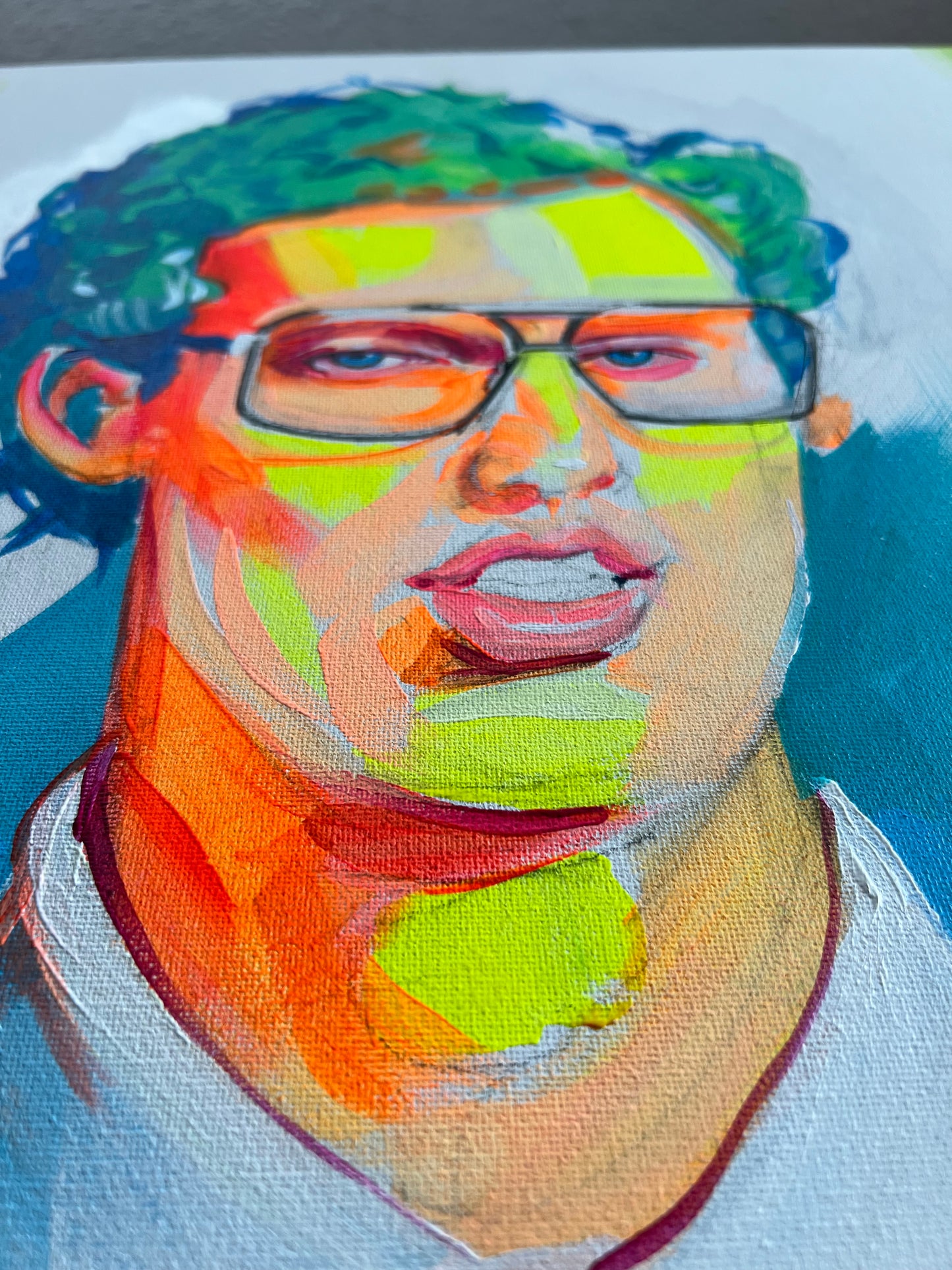 "NapolNeon" canvas painting by Venamis Eli Hyder