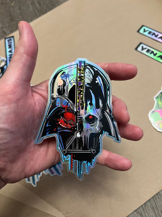 'Holo Skull' sticker by Venamis Eli Hyder
