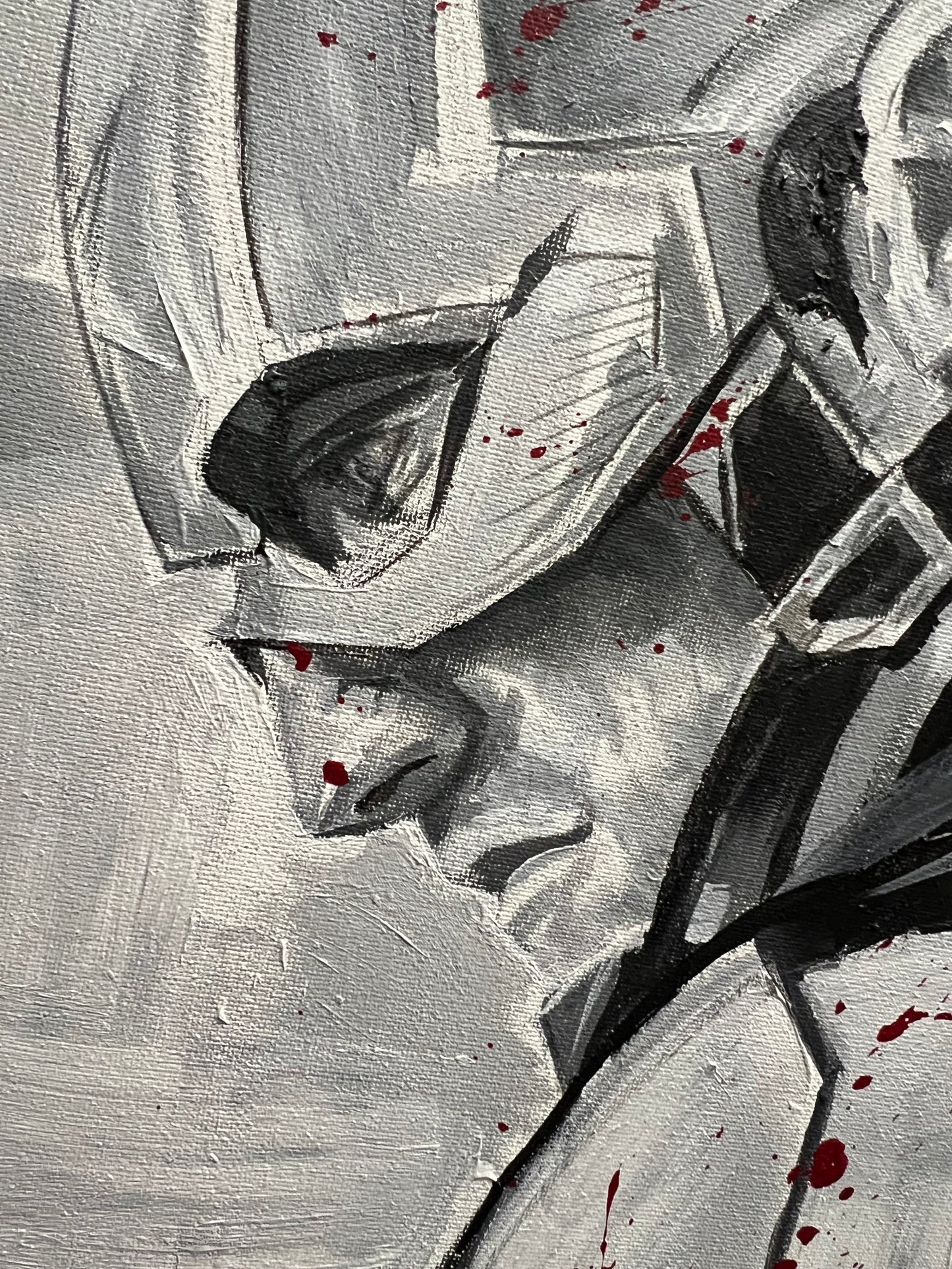 'U.S. Agent' handmade original canvas painting by Venamis Eli Hyder
