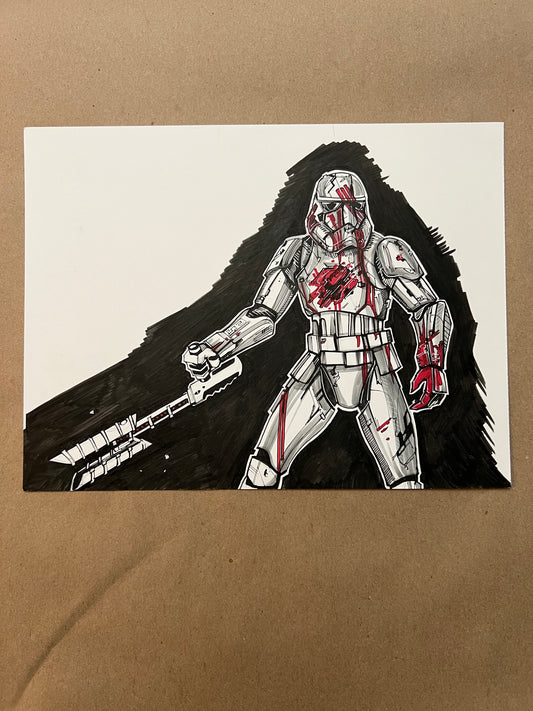 'Fatal Trooper' original Art by Venamis Eli Hyder
