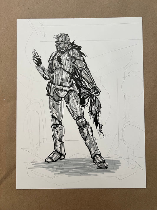 'Metal Phasma' original Art by Venamis Eli Hyder