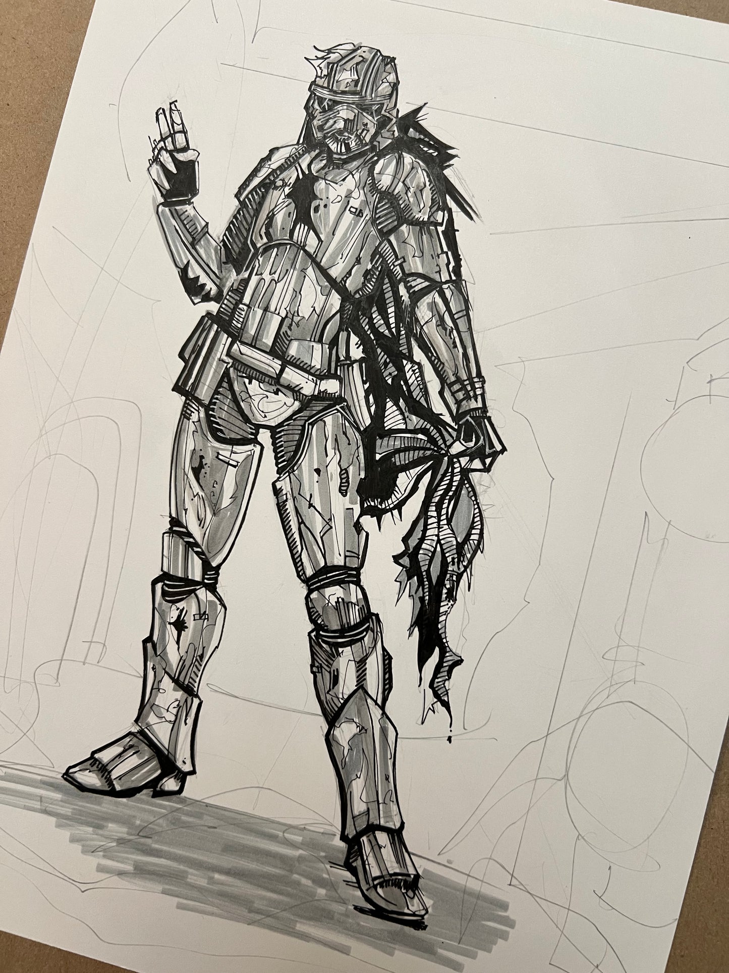 'Metal Phasma' original Art by Venamis Eli Hyder