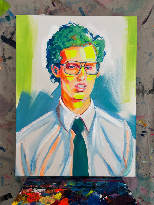 "NapolNeon" canvas painting by Venamis Eli Hyder