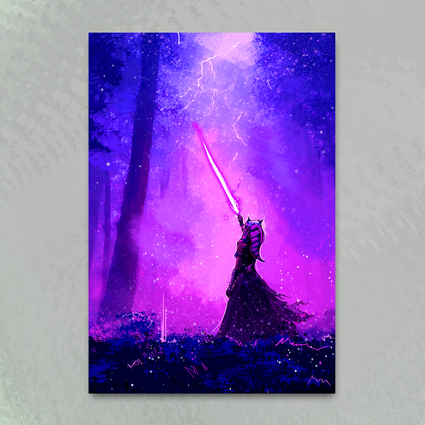 'Purple Forest' art print by Venamis Eli Hyder