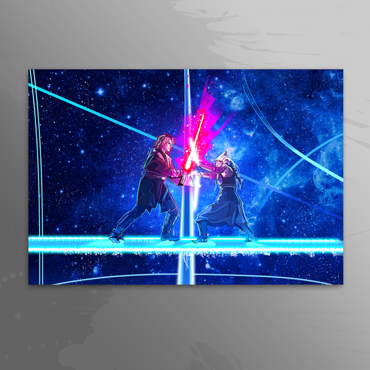 'Ahsoka VS Anakin Duel' art print by Venamis Eli Hyder