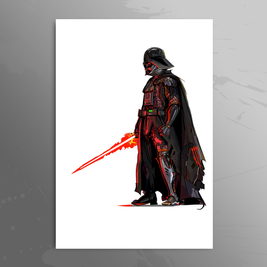 'Damaged Vader' art print by Venamis Eli Hyder