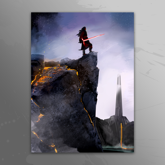 'Kylo Ren on Mustafar' art print by Venamis Eli Hyder