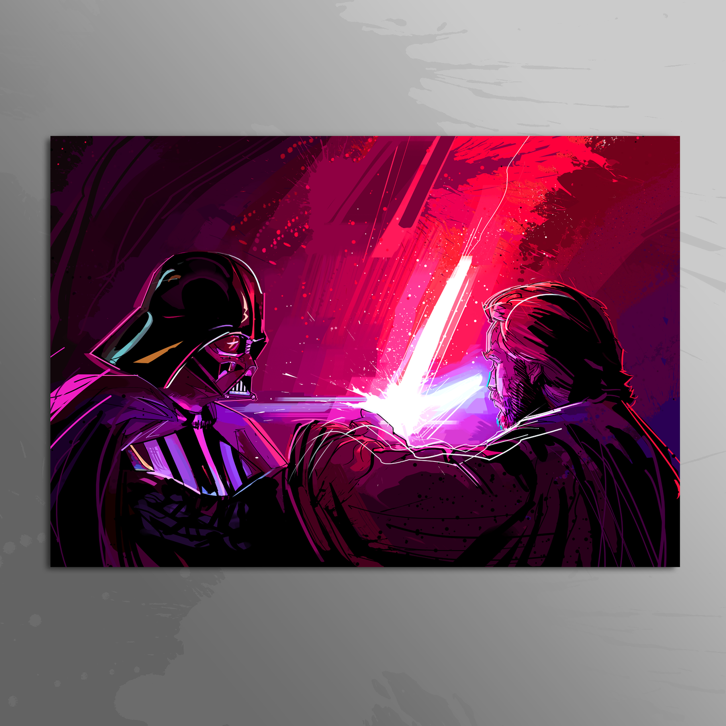 'Kenobi Duel' art print by Venamis Eli Hyder