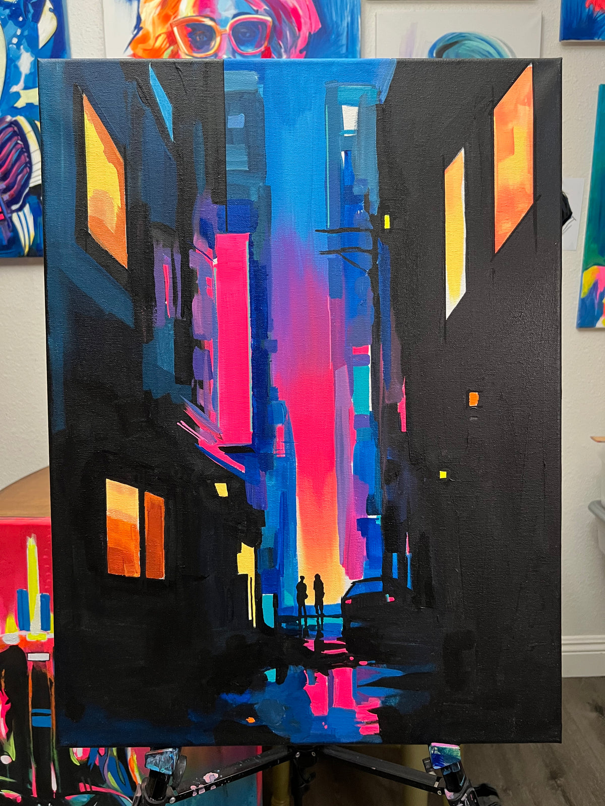 Neon Alley 2 original painting