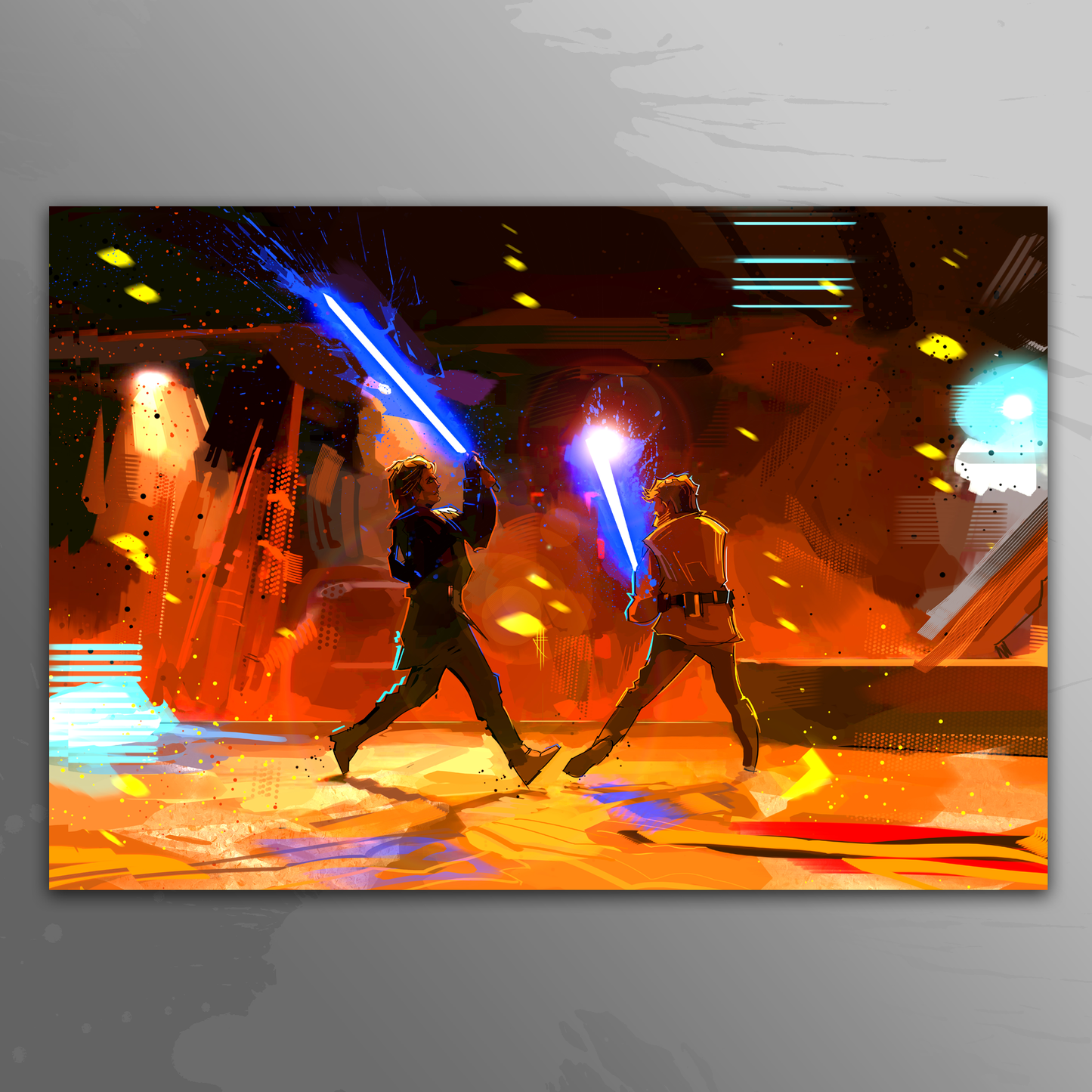 'ROTS Lava Duel' art print by Venamis Eli Hyder