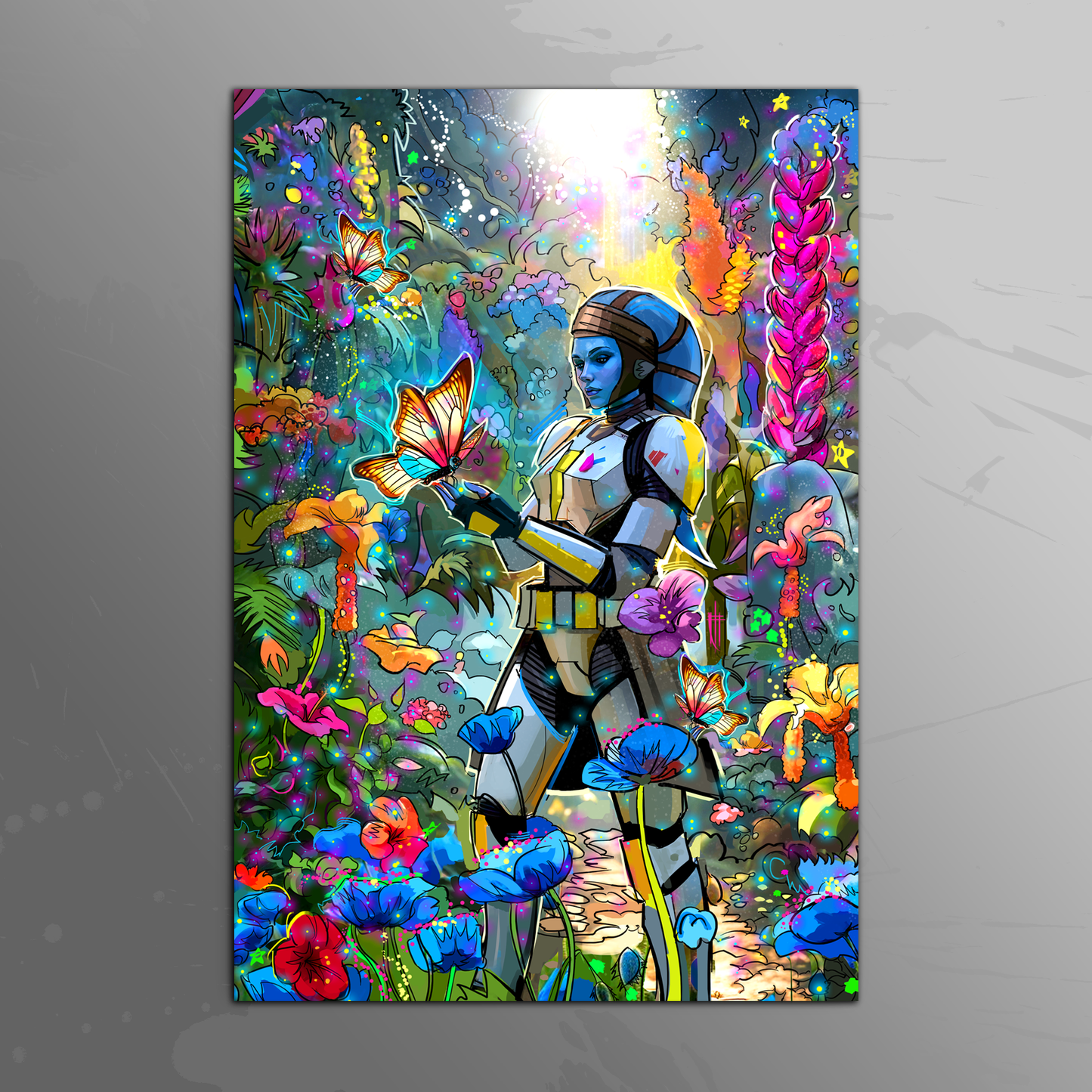 Flower fantasy art print by Venamis Eli Hyder