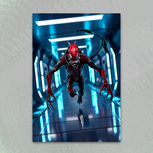 'The Red Devil' art print by Venamis Eli Hyder