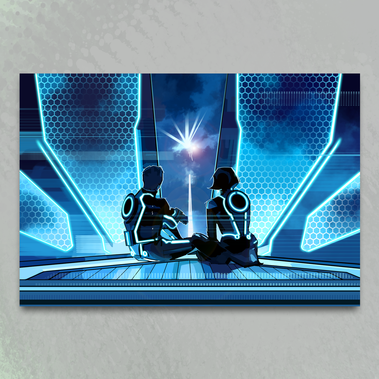 'Digital Sunrise' art print by Venamis Eli Hyder