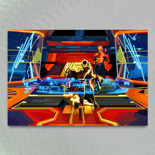 'Clu's throne' art print by Venamis Eli Hyder