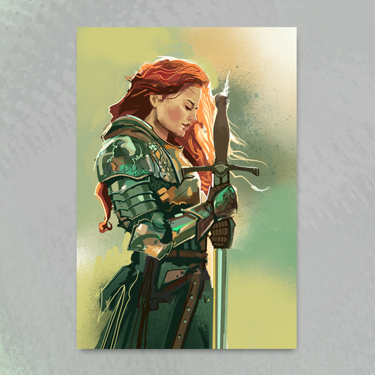 'Celtic Warrior' art print by Venamis Eli Hyder
