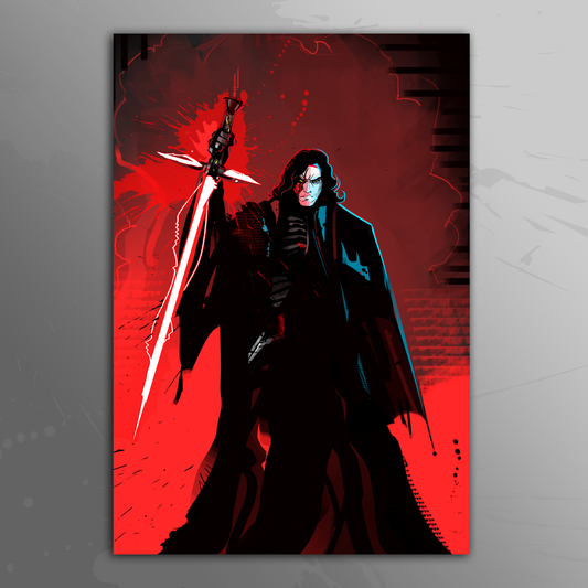 'Kylo Ren Scarred' art print by Venamis Eli Hyder