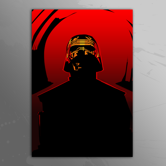 'Gold Mask Kylo Ren' art print by Venamis Eli Hyder