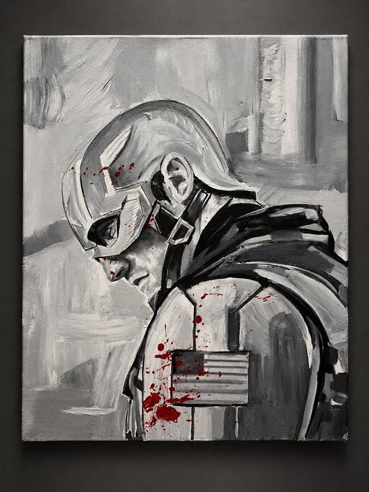 U.S. Agent original painting studio view