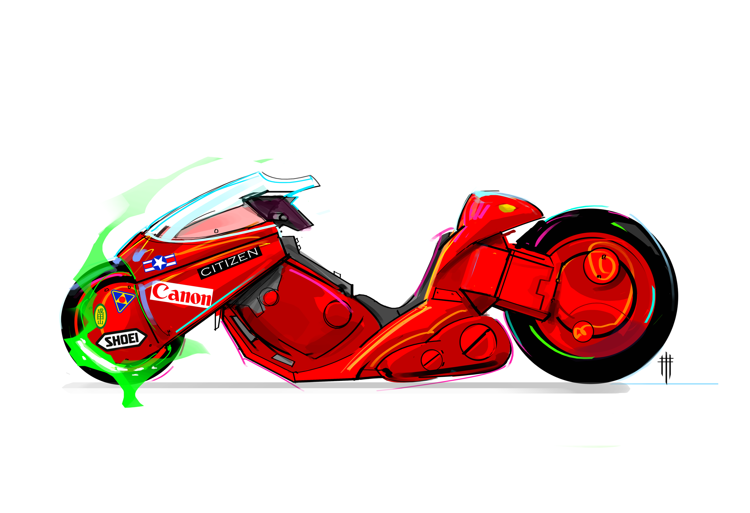 Red Bike by VENAMIS